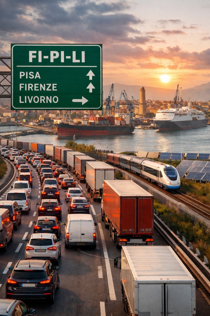 Fi-Pi-Li: l'immobilismo costa caro a Livorno (a.i.generated)