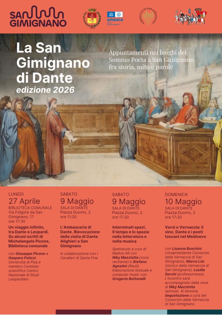 locandina dell'evento "La San Gimignano di Dante"